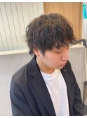 ツイスパ/メンズパーマ/メンズカット/ウルフパーマ