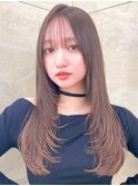 ワイドバングイメチェン美髪外ハネボブ+レイヤーカット韓国/立川