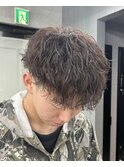 広島メンズ/ラフパーマ/外国人風パーマ/短髪