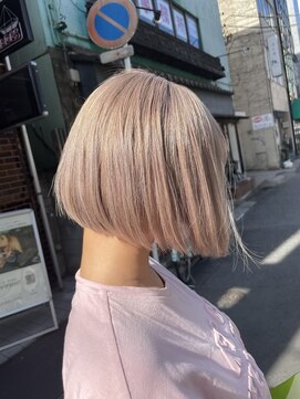 ヘアーデザイン ジェルム(Hair Design germe) めっかわハイトーンボブ #しのだスペシャル