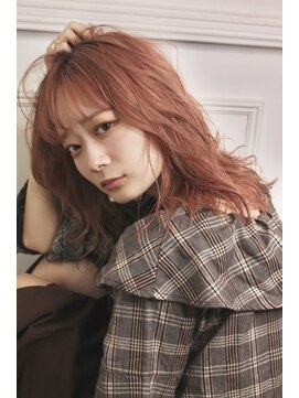 リルウ 阿倍野キューズモール(LILOU) こなれラフウェーブ　ピンクベージュ