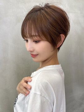 ロンド ストラーダ 心斎橋(Lond strada) ショート×ハイライト白髪ぼかし×ハイライトカラー[心斎橋]