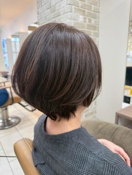 ミューク ハッピーヘアライフ 寺田町北口店(mieuxque happyhairlife) ウルフカットくびれヘアアプリコットオレンジハイライトカラー