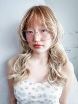 シオン(shion)&nbsp;前髪カットロングブリーチハイトーン_F0850