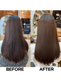 髪質改善【美髪矯正】ビフォー・アフター