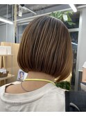 ストレートパーマ落としショートボブ縮毛矯正横浜