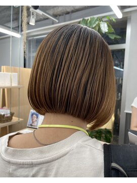 サロンドジョー(salon de joe) ストレートパーマ落としショートボブ縮毛矯正横浜