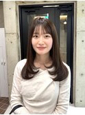 王道セミロングレイヤー