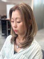 ジエクトカナウ 梅田&nbsp;【顔周り似合わせカット】顔まわりカット/ココアグレージュ