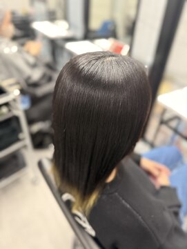 酸性ストレート/髪質改善ストレート/ミディアム/春吉/中洲