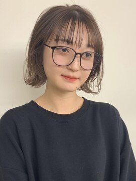 ミリ(mm) レイヤーボブ オリーブベージュ カラー 韓国 髪質改善 仙台