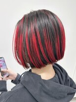 シック(CHIC) プレイングカラーアンブレラカラーインナーカラーボブ盛岡