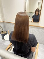 レンジヘアー(lange hair)&nbsp;ブラウン【鈴鹿/ブリーチなし/顔周りレイヤー】