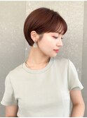 ハンサムショート/丸みショートボブ/20代30代40代50代/顔周り
