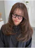  ミルクティーベージュダブルカラーケアブリーチインナーカラー