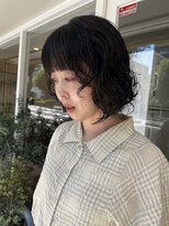ハク メゾン(HaKU maison)&nbsp;フェイスレイヤーボブパーマ/ふわふわ大きめカールパーマ
