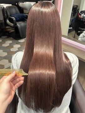 ヘアーサロン デ フォーエバークレール(hairsalon de Forever clair) 【イルミナカラー】ツヤ感ピンクチェリーグレージュ