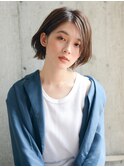 大人かわいい ひし形シルエット 小顔 【エアリーショート/ボブ】