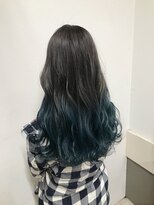 ラニヘアサロン(lani hair salon) マットブルーグラデージョン