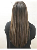 サンディーズ(Sandees)&nbsp;▼ハイライトベージュカラー×ロングスタイル