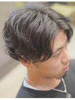 ヘアアイラッシュ リベット(hair eyelash RIVET)&nbsp;センターパート×無造作パーマ