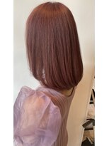 ビアンカ(Bianca) 【Bianca】 愛され可愛いピンクベージュボブ×イルミナカラー