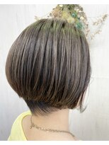 プランタン(Printemps) コンパクトショートショートボブ40代ショート白髪ぼかしショート