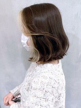 アイティー バイ アルバム 浦和店(IT by ALBUM) ホワイトフェイスフレーミング_カーキグレージュ_ba321482