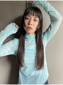 オン眉/ロングヘア/顔まわりカット【石垣】