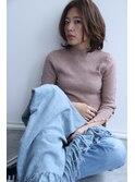 20代 30代 40代 ペールベージュ カールボブ ワンレングスボブ