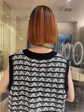マイル 渋谷(mile) 大人ボブ×インナーカラー