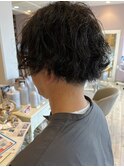 波巻きパーマ