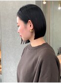 ◇大人美人ボブ 切りっぱなしボブ 表参道 髪質改善