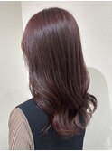 ツヤ髪  ×  ピンクブラウン