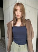 ブロンドレイヤーカット
