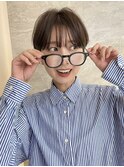 バング顔周りレイヤーショートカット【池袋】