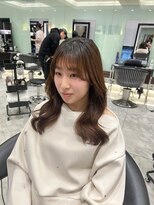 アピッシュ ギンザ(apish ginza)&nbsp;コテ巻き風パーマゆるまきパーマ韓国パーマ