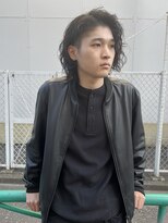 カー(KAH)&nbsp;パーマ　メンズパーマ　ミディアム　ロング　癖毛風