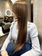 ラナヘアーサロン オオブ(Lana hair salon OBU)の写真/柔らかいシルクのような指通り【[お悩み改善♪]やわらか縮毛矯正＋カット】