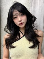 ユニ 原宿(uni)&nbsp;#65/韓国/韓国風/レイヤーカット/後れ毛/くびれヘア/前髪/原宿