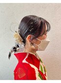 【ポニーテール】成人式/卒業式/結婚式/ヘアセット/アレンジ