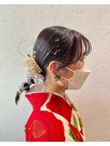 【ポニーテール】成人式/卒業式/結婚式/ヘアセット/アレンジ