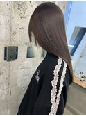 髪質改善ストレート＆オリーブ系カラー