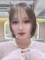 サンド 名古屋(sand)&nbsp;アプリコットオレンジくびれヘアハイライトカラー名古屋ショート