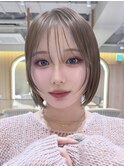 アプリコットオレンジくびれヘアハイライトカラー名古屋ショート