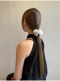 艶ヘア/ブリーチなしで叶う透明感カラー