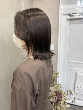 ファビ 渋谷(Fab) くびれヘア/暗めカラー/アプリコットオレンジ/縮毛矯正