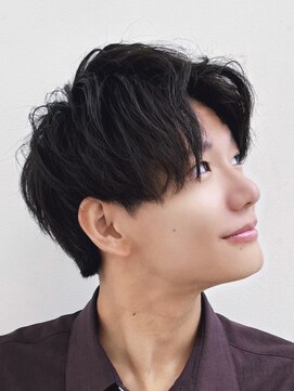 ゼンコー アオヤマ(ZENKO Aoyama) アップバング×ニュアンスパーマ【青山/表参道】