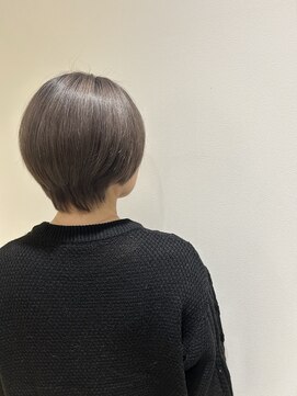 ツヤ髪グレージュカラー