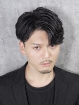 ヒロギンザバーバーショップ 新宿店(HIRO GINZA BARBER SHOP)&nbsp;フェザーパーマ/センターパート/ニュアンス〈理容室〉